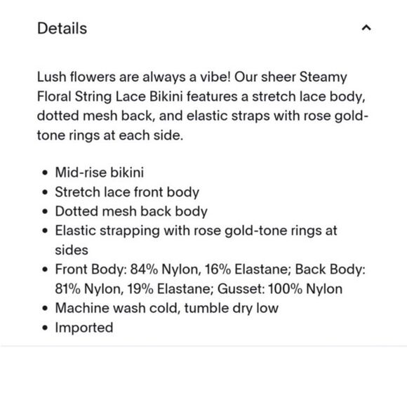 FENTY NWT SAVAGE X FLORAL STRING BIKINI BOTTOM BY RIHANNA IN SIZE EXTRA SMALL - Picture 5 of 8